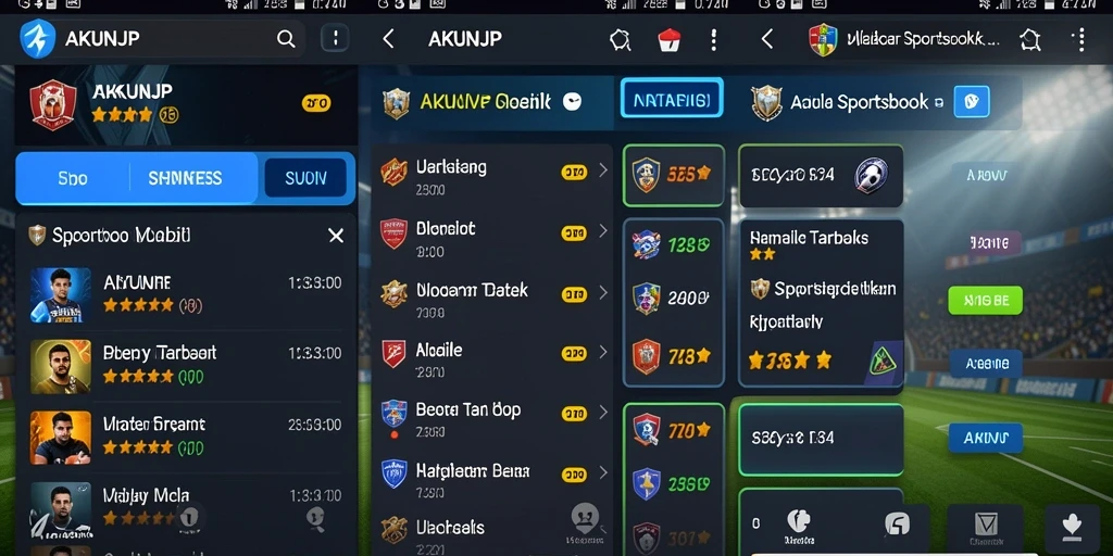 Tampilan menarik dari gameplay taruhan olahraga di AKUNJP.