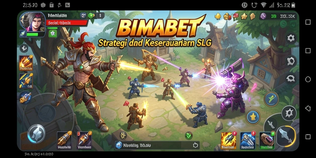 Tampilan dinamis dari gameplay SLG yang mendebarkan.