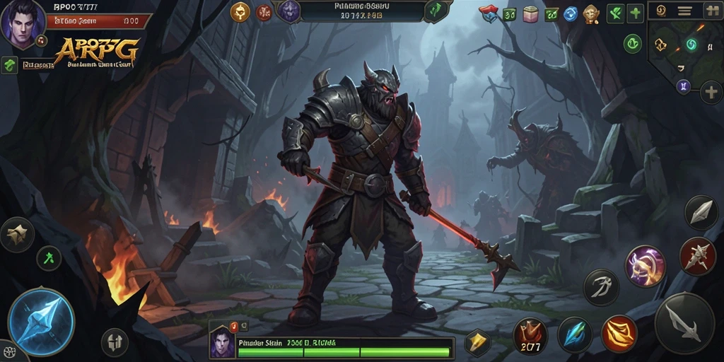 Tampilan gameplay <strong>BPO777</strong> dengan aksi pertempuran ARPG yang mendebarkan.
