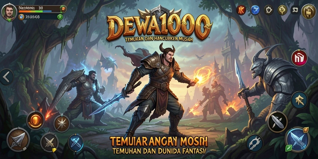 Gameplay seru DEWA1000 dengan pertempuran TPS yang mendebarkan.
