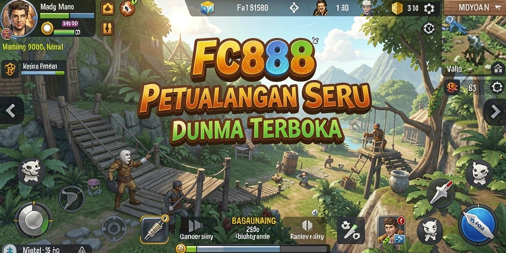 Tampilan gameplay FC888 yang memukau dalam dunia terbuka.