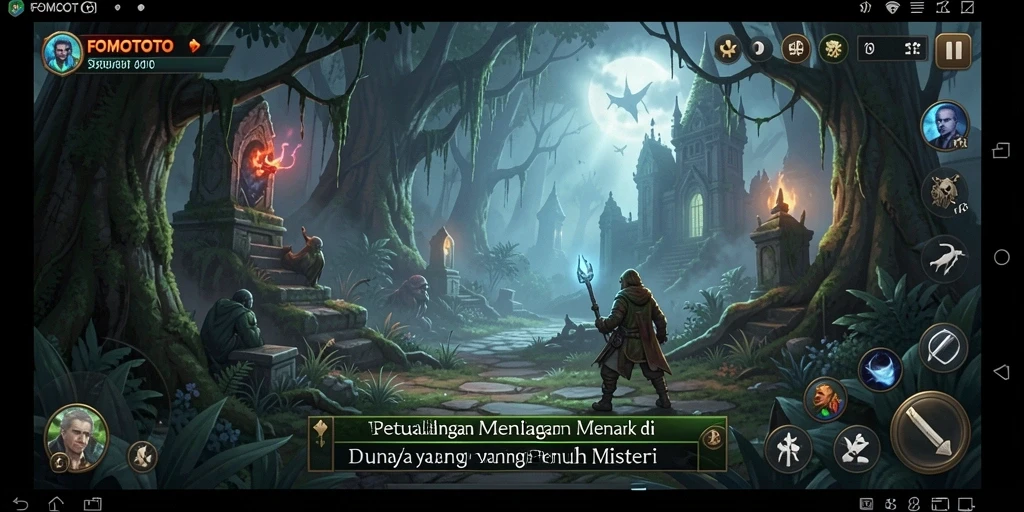 Screenshot gameplay FOMOTOTO dengan petualangan yang menantang.