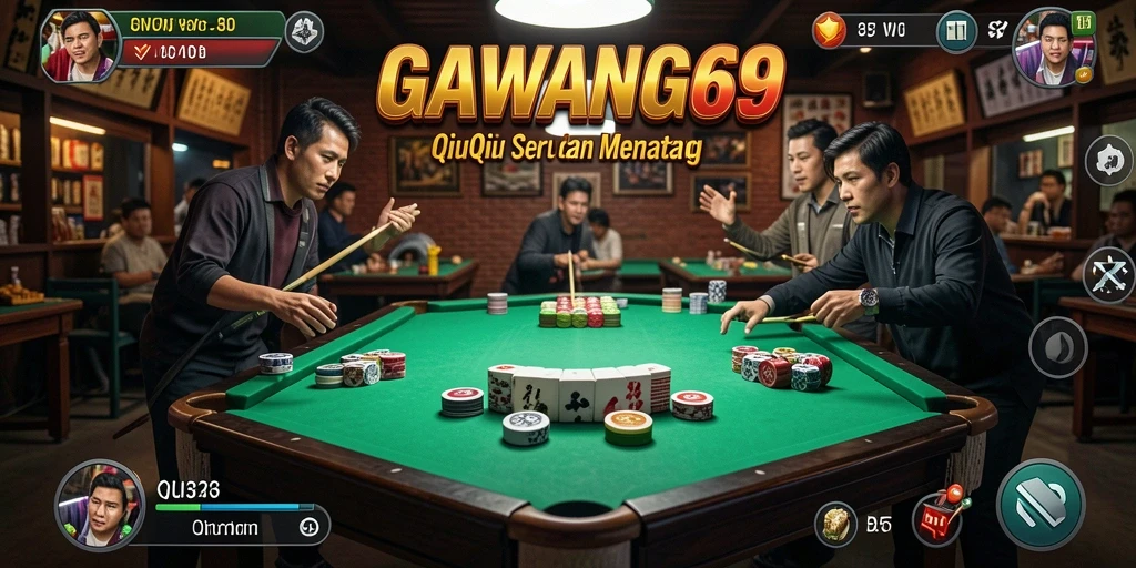 Tampilan gameplay seru dari GAWANG69 dengan pengalaman QiuQiu yang mendebarkan.