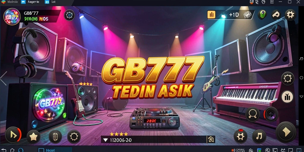 Screenshot GB777 menampilkan gameplay yang seru dengan tantangan musik.