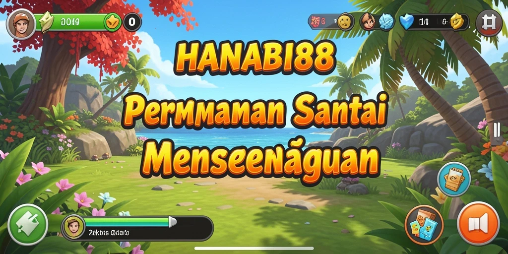 Tampilan gameplay <strong>HANABI88</strong> yang cerah dan menawan.