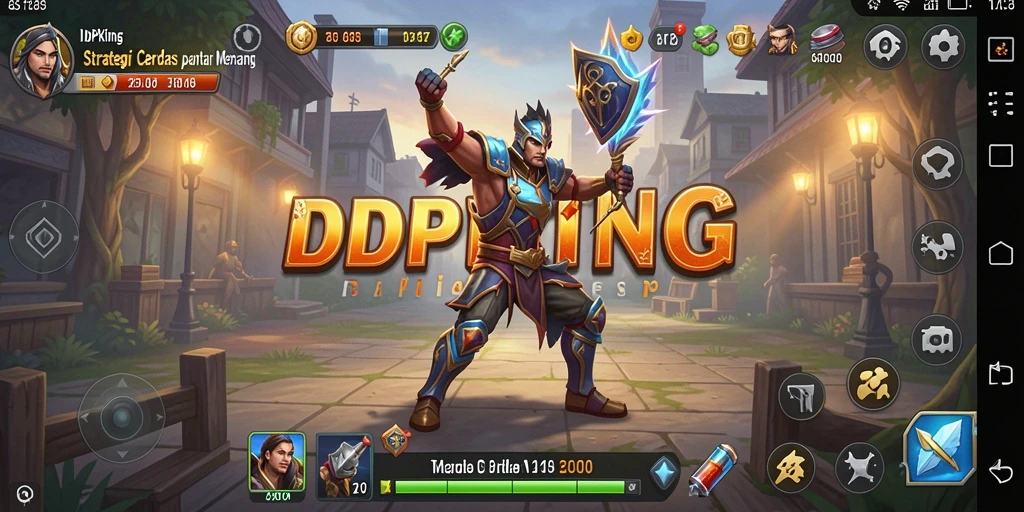 Tampilan menarik dari gameplay strategi di IDPKING.