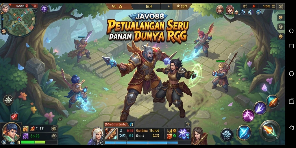 Tampilan gameplay RPG yang mendebarkan dalam JAVO88.