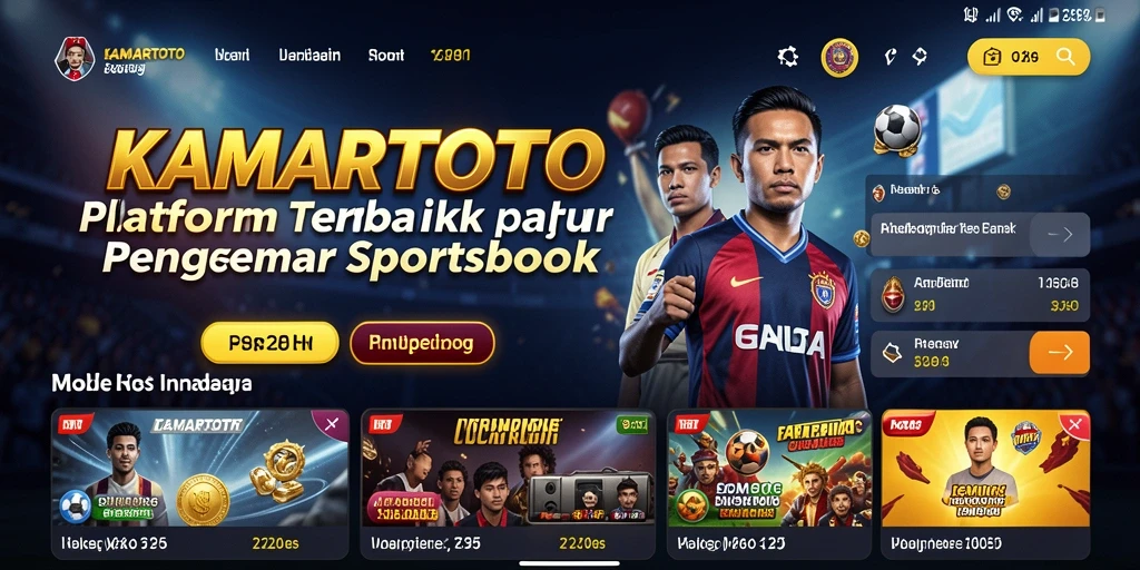 Tampilan gameplay KAMARTOTO saat melakukan taruhan olahraga secara langsung.