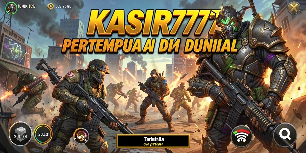 Screenshot KASIR777 menampilkan aksi pertempuran seru dalam game Battle Royale.