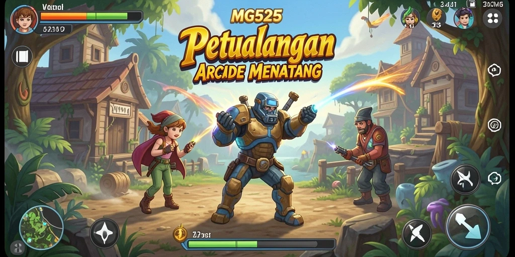 Screenshot utama MG525 menampilkan gameplay seru di level yang penuh tantangan.