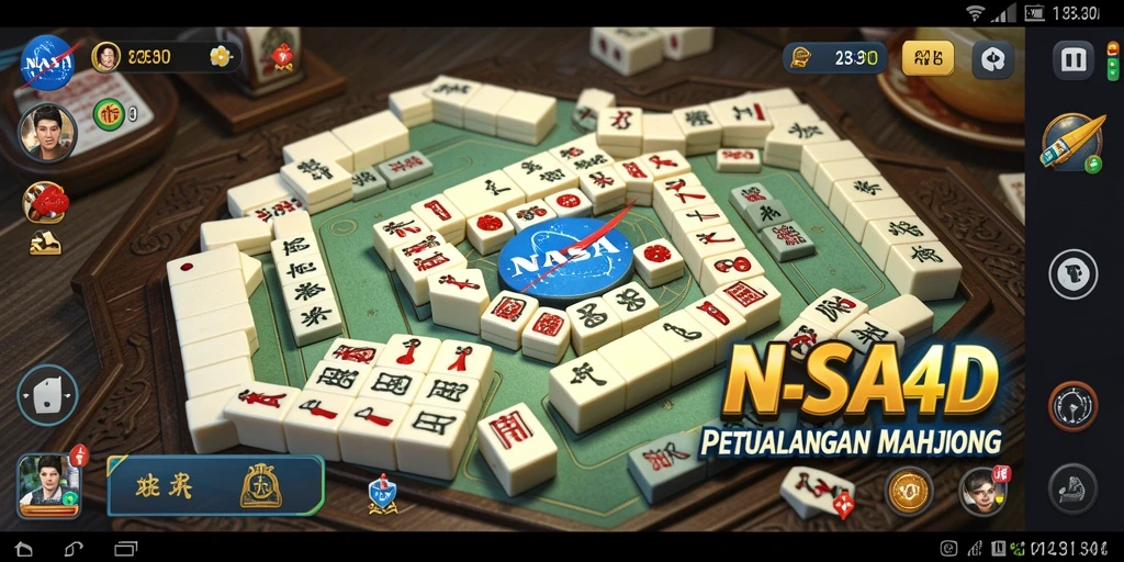 Screenshot utama NASA4D menampilkan suasana permainan Mahjong yang seru.