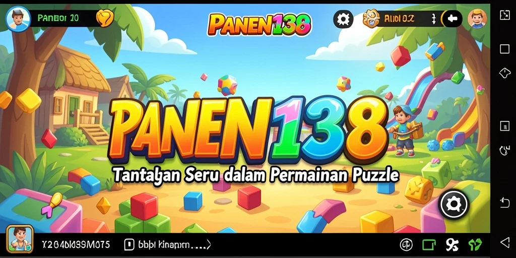Tampilan utama gameplay <strong>PANEN138</strong> dengan tantangan puzzle yang menarik.