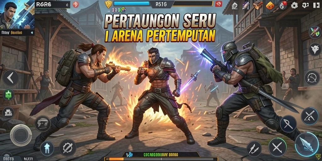 Screenshot menunjukkan aksi pertarungan seru R6R6 dengan karakter yang dinamis.