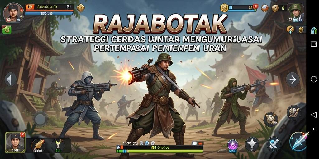 Tampilan gameplay seru dari RAJABOTAK yang penuh strategi.