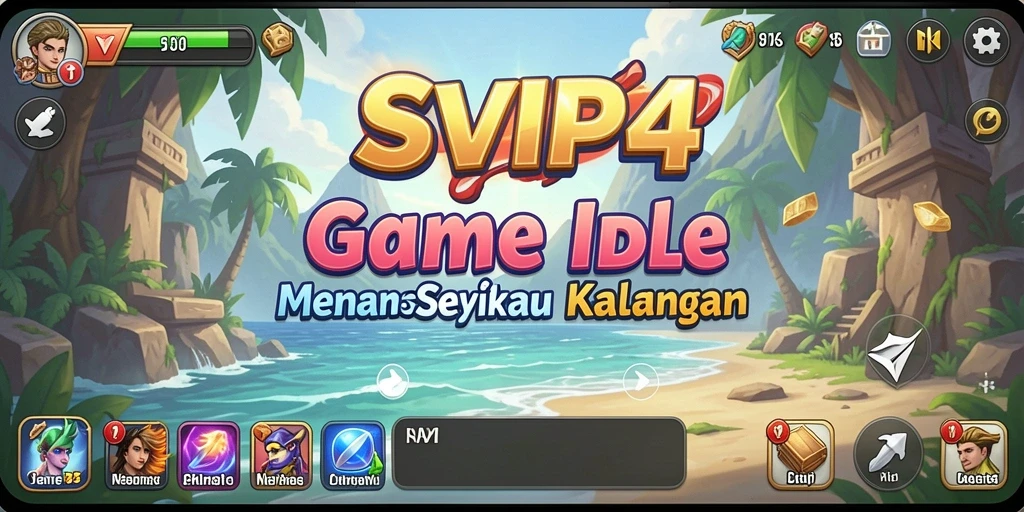 Tampilan menarik dari gameplay SVIP4 dengan elemen Idle.