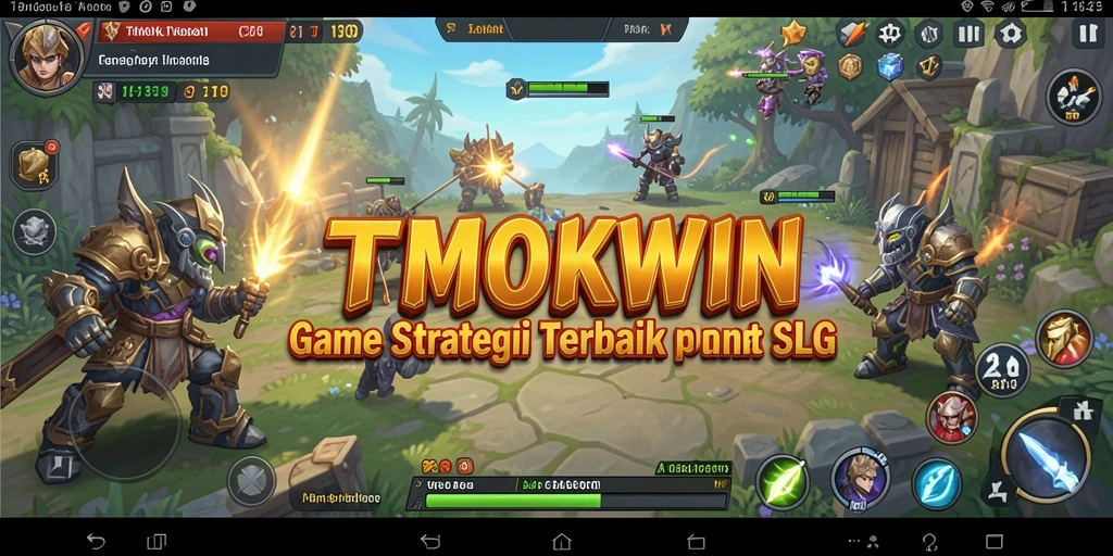 Screenshot gameplay TMOKWIN yang menampilkan pertempuran strategis.