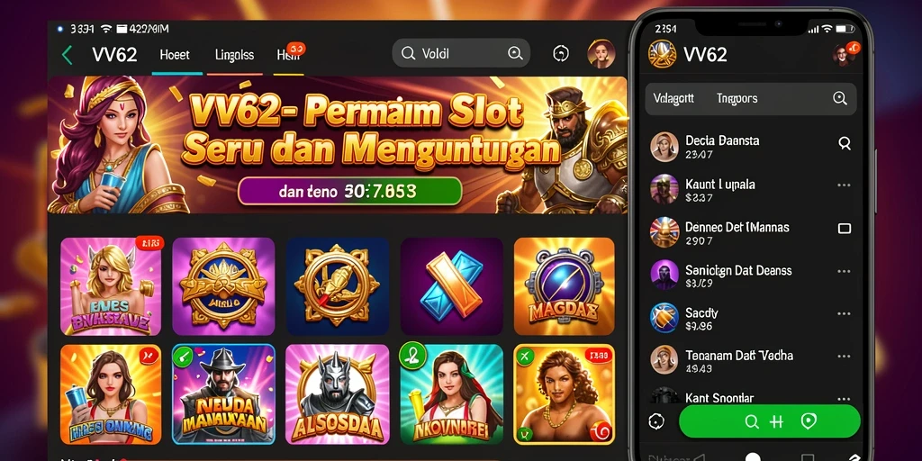 Screenshot gameplay VV62 menunjukkan pengalaman bermain Slot yang mengasyikkan.